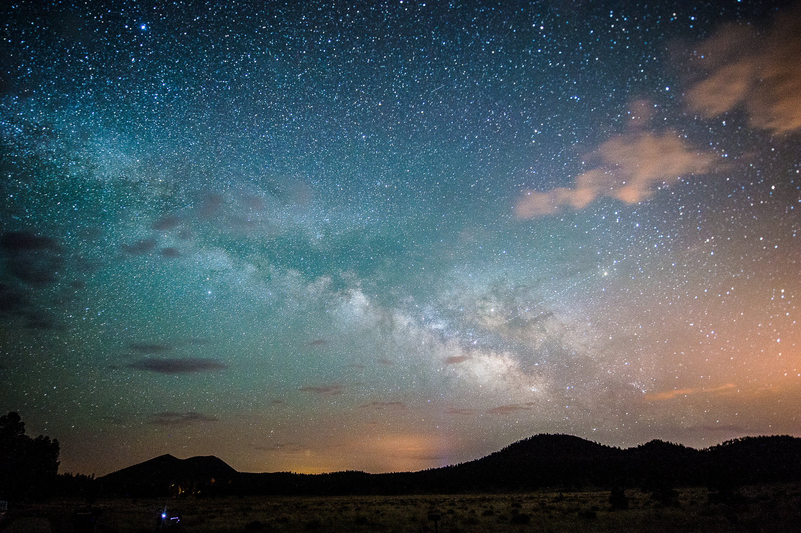 Milky Way over Sunset Crater Arizona