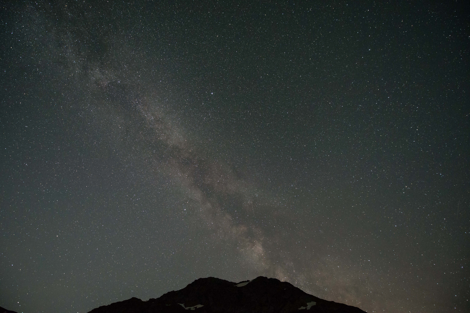 Milky way over the Greina