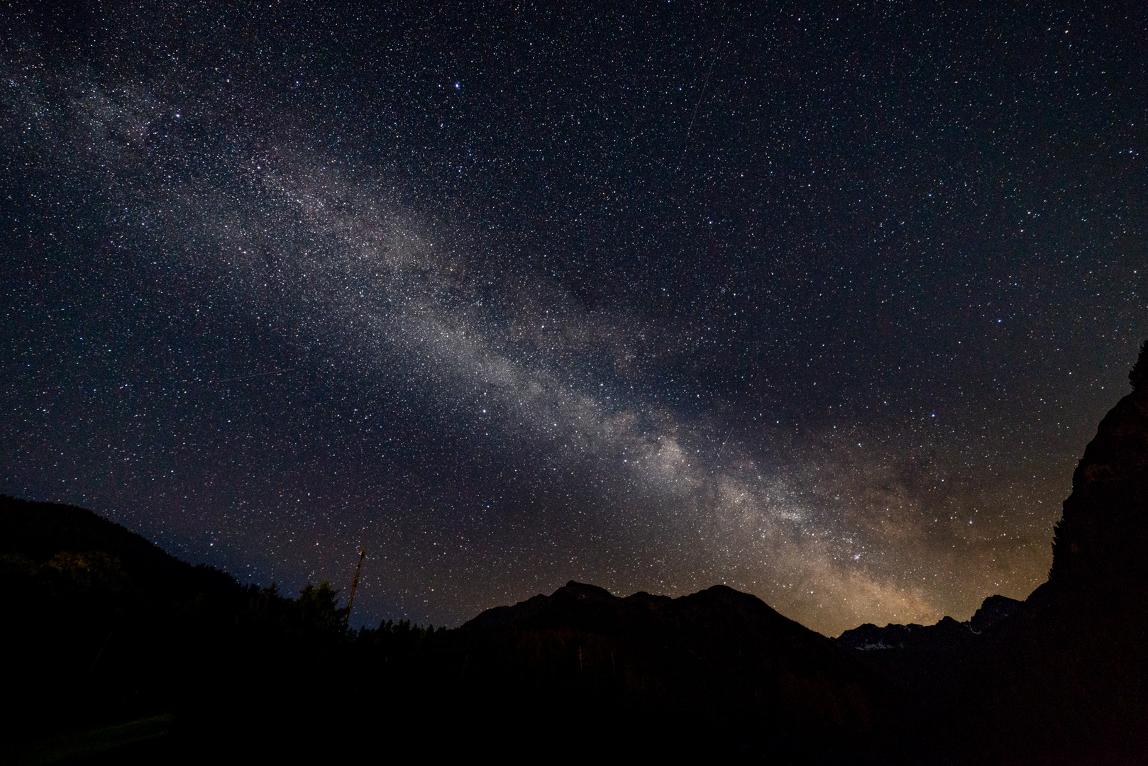 Milky Way über dem Albulapass