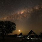 Milky Way über meinem Campingplatz in Rooiputs