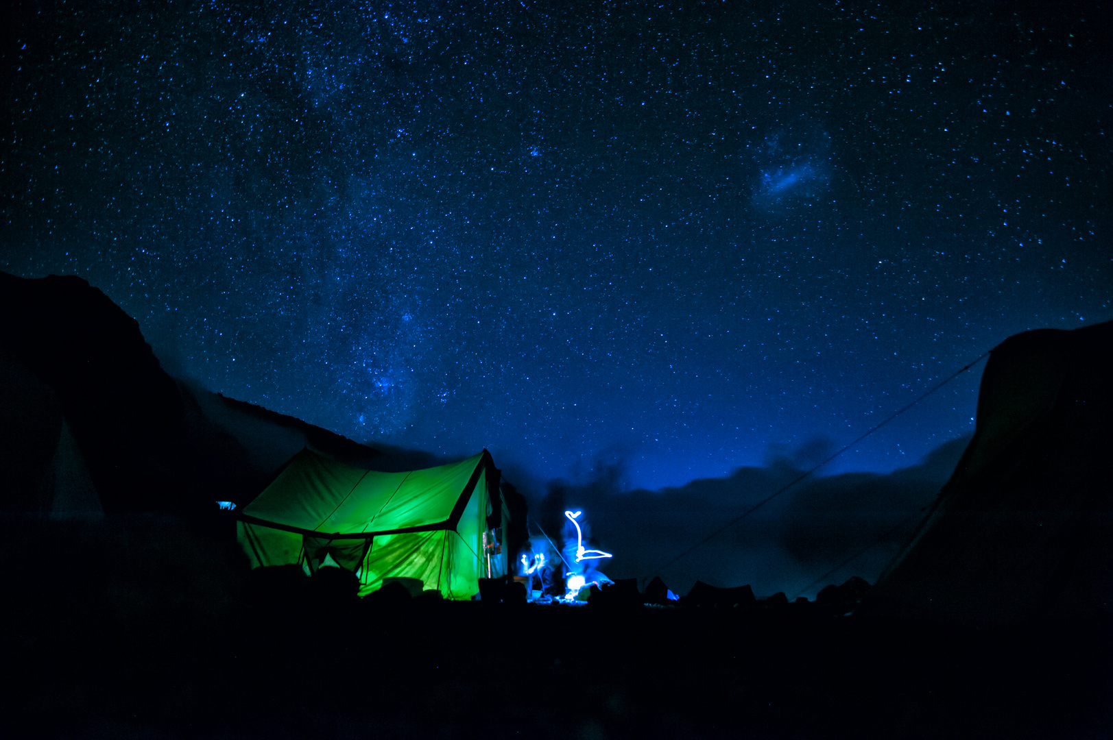 Milkyway auf dem Kilimandscharo, Karangatal