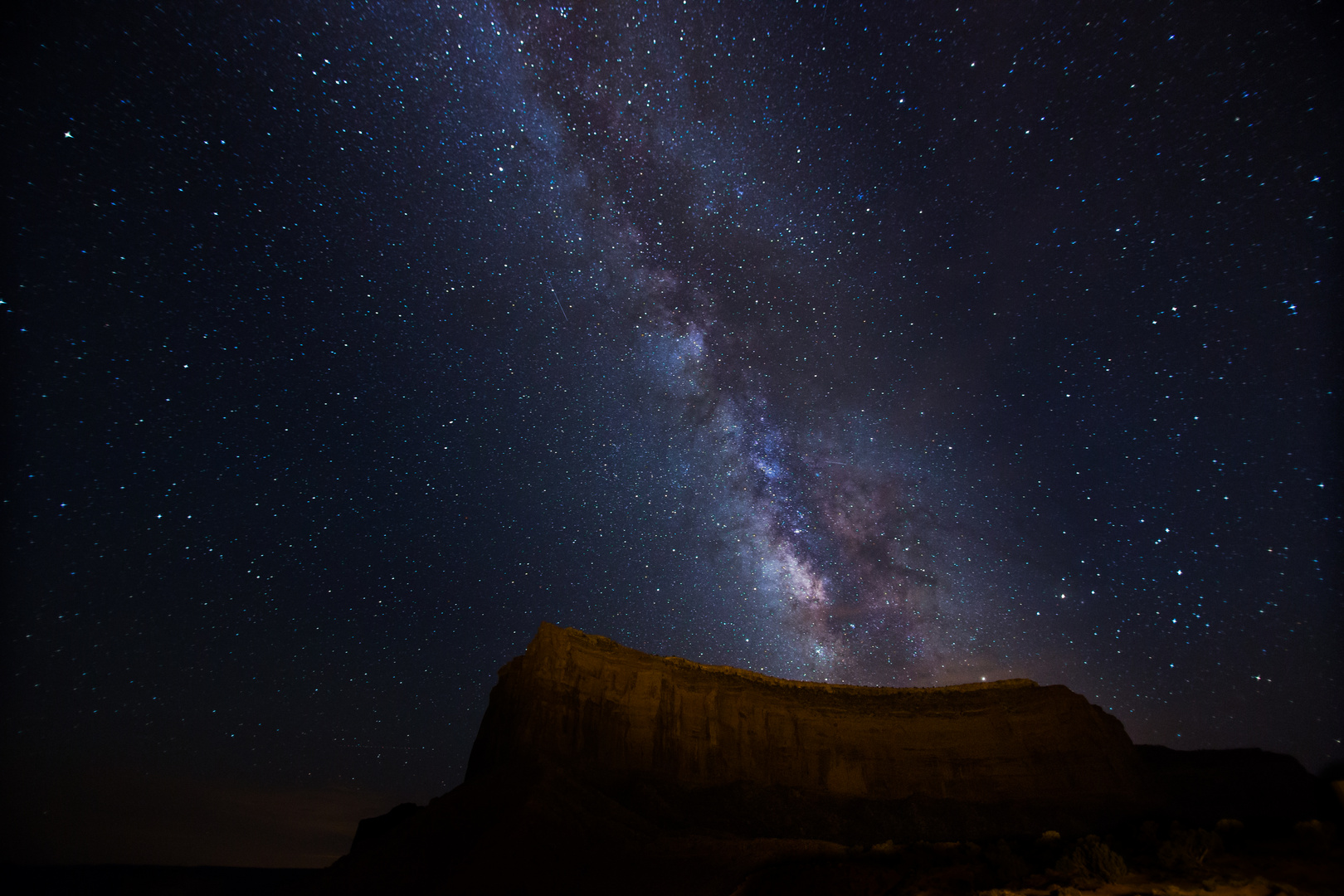 Milkyway over the Monument Valley