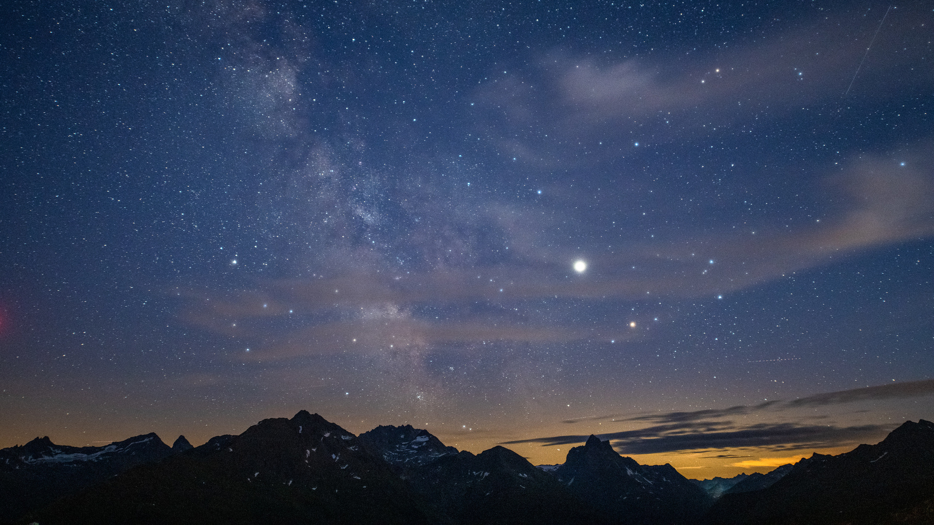 milkyway über dem arlberg