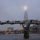 Millenium bridge in the night