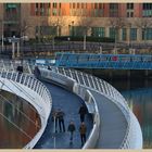 millennium bridge in winter