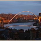 millennium bridge Newcastle evening