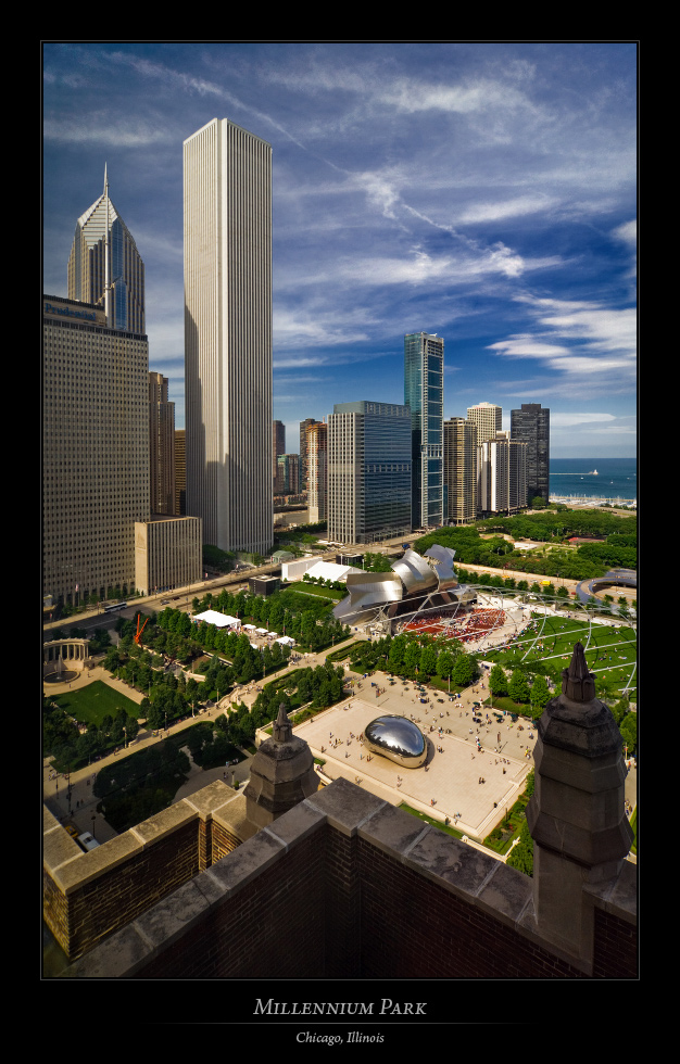 Millennium Park from High Above