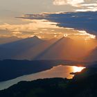 Millstätter See in den Strahlen der Abendsonne