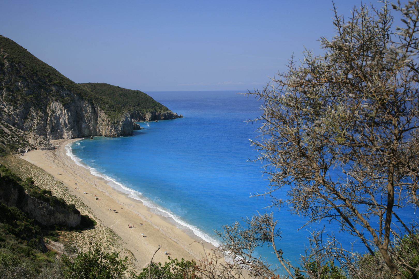 Milos Beach auf Lefkada (Griechenland)