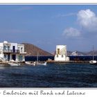 Milos - Emborios mit Bank und Laterne