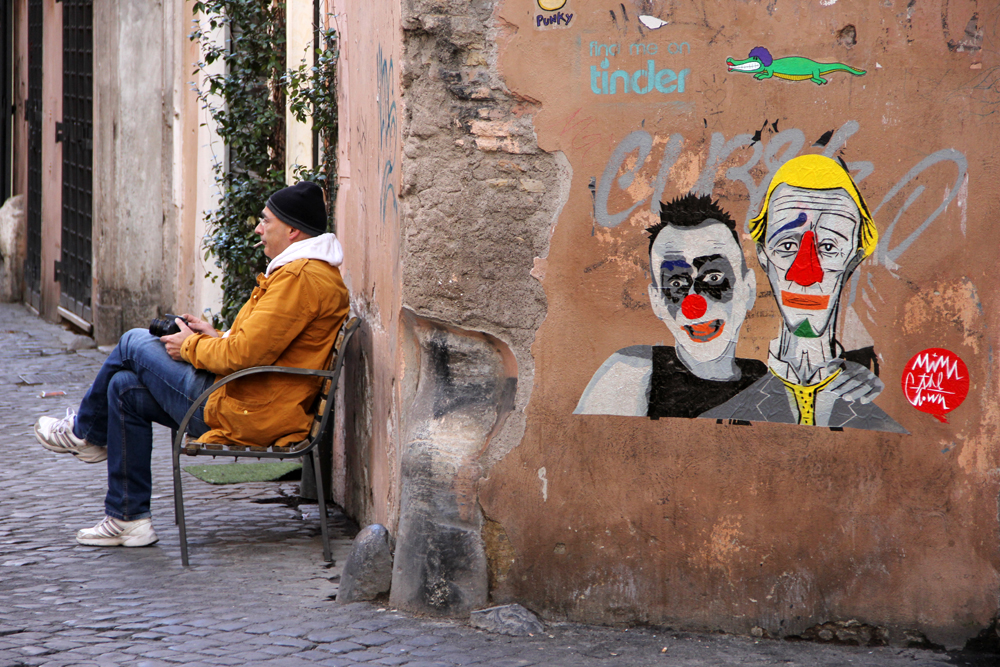 Mimi the Clown in Rom-Trastevere