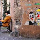 Mimi the Clown in Rom-Trastevere