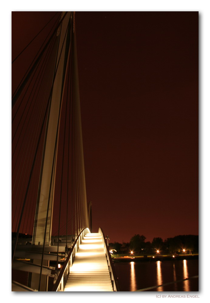 Mimram-Brücke Kehl bei Nacht