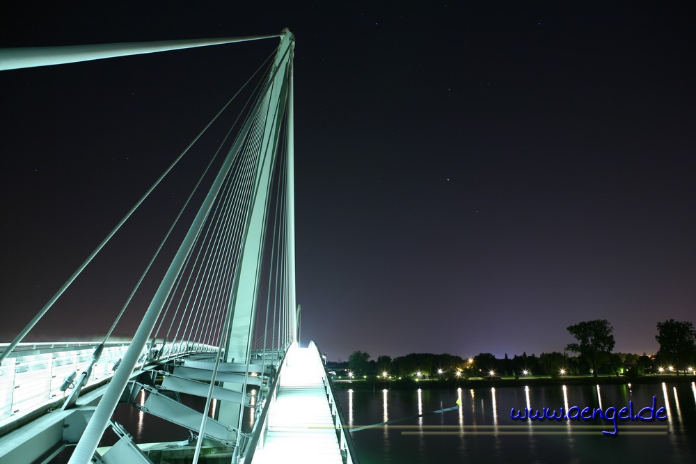 Mimram-Brücke Kehl bei Nacht