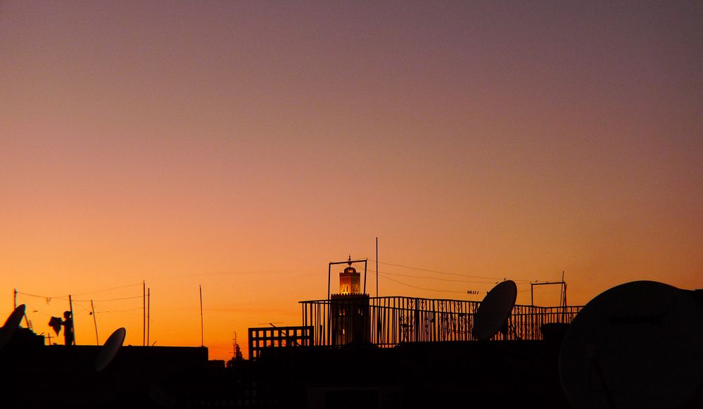 "minaret sunset"