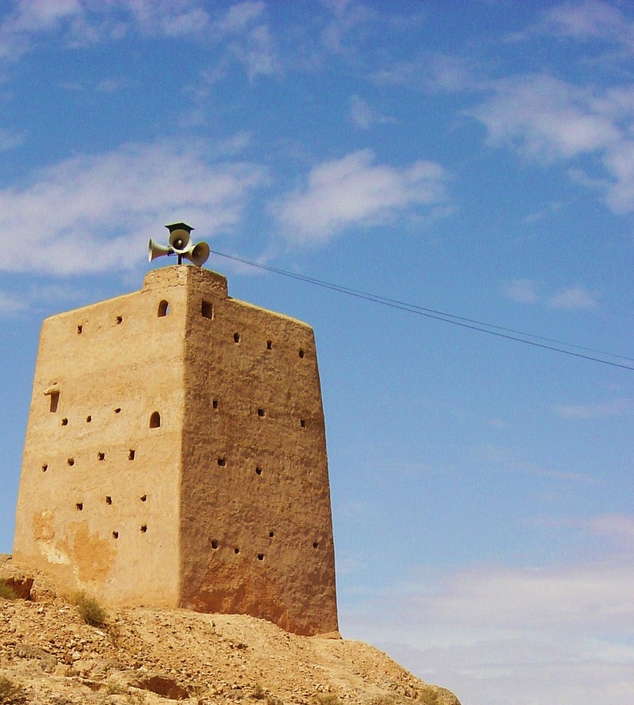 Minareto a Ghardaïa Sahara algerino.