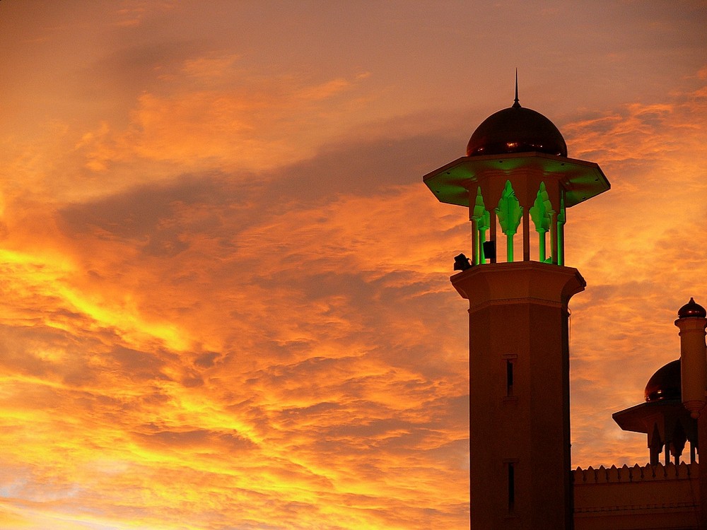 Minarett am Abend