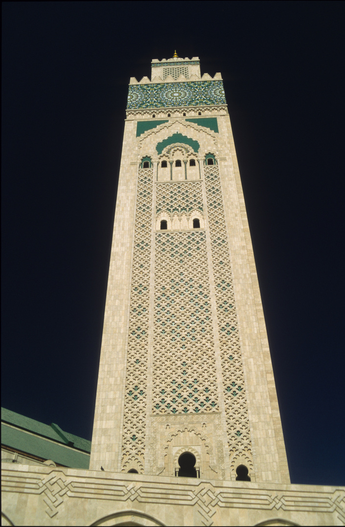 Minarett der Hassan-II.-Moschee