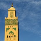 Minarett der Hassan-II.-Moschee in Casablanca