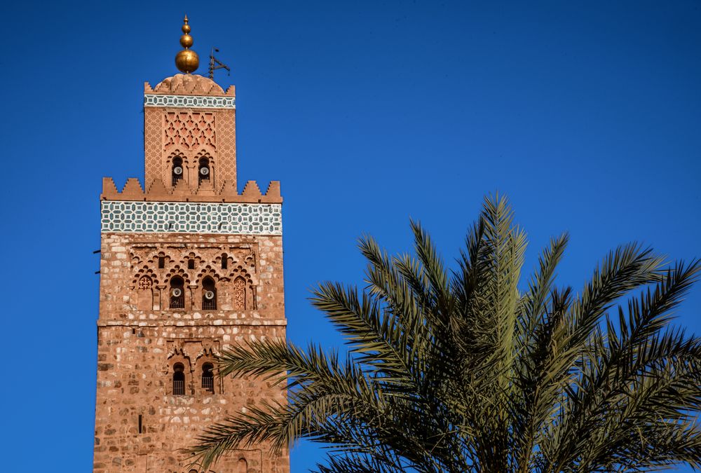 Minarett der Koutoubia Moschee Foto &amp; Bild africa, morocco, north