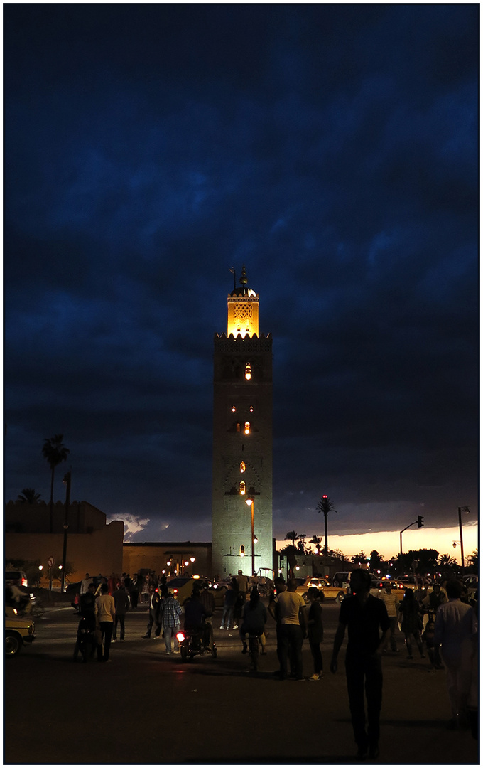 Minarett der Koutoubia-Moschee - Marakesch - Marokko