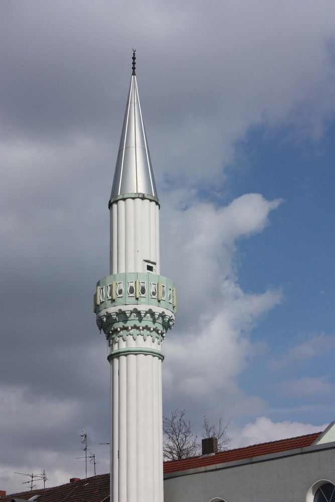 Minarett der Mosche Udostraße in Gelsenkirchen