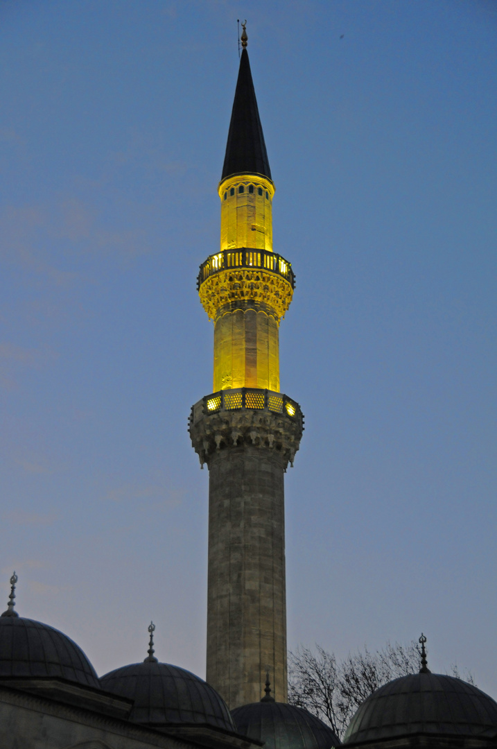 Minarett der Süleyman Moschee ...