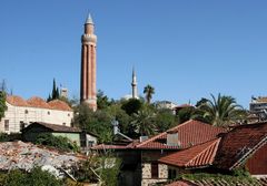 Minarett der Yivli Minare Moschee, Antalya