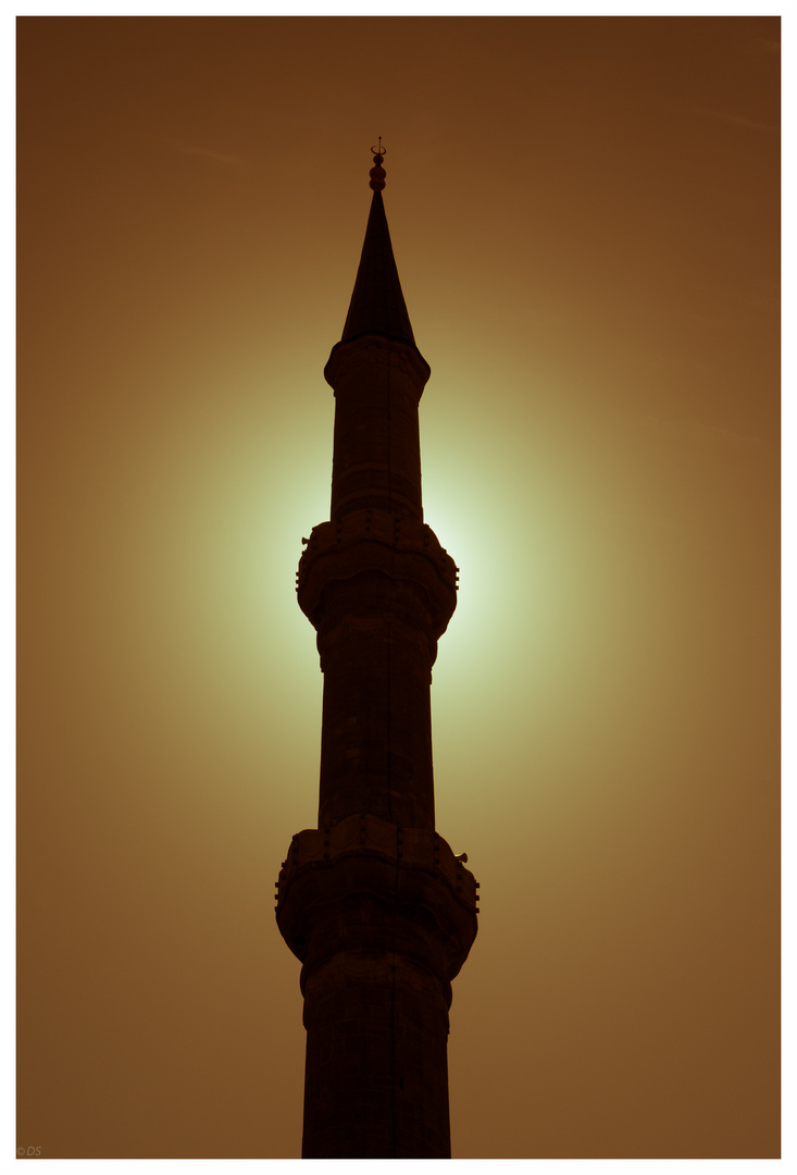 Minarett in gold