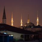 Minarette der Sultan Ahmed Moschee ...