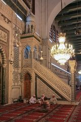 Minbar in der Omayyaden-Moschee in Damaskus... (Archivaufnahme 2009)