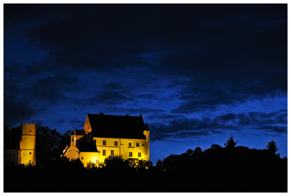 Mindelburg zur blauen Stunde