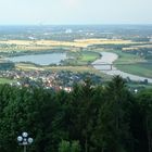 Minden: Blick von Porta zur Stadt Minden