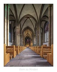 Mindener Dom St. Gorgonius und St. Petrus " Blick zum Chor, aus meiner Sicht .."