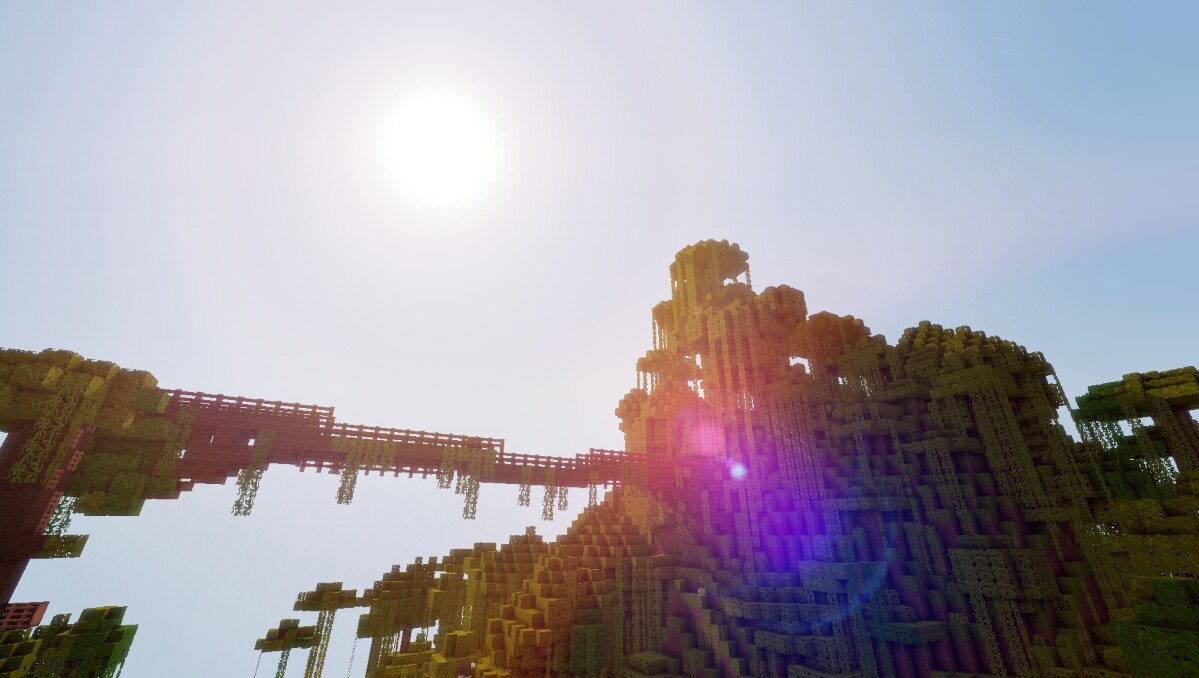 Minecraft: Eine Brücke im Dschungel