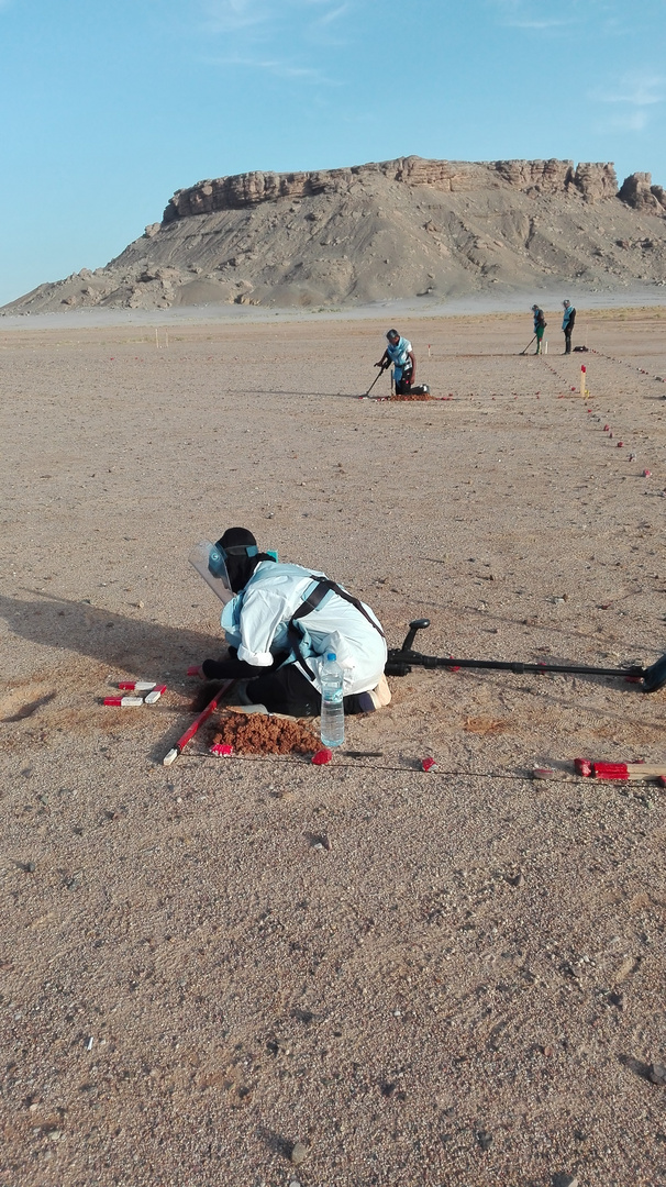 Minensuche bei Mehaires Westsahara