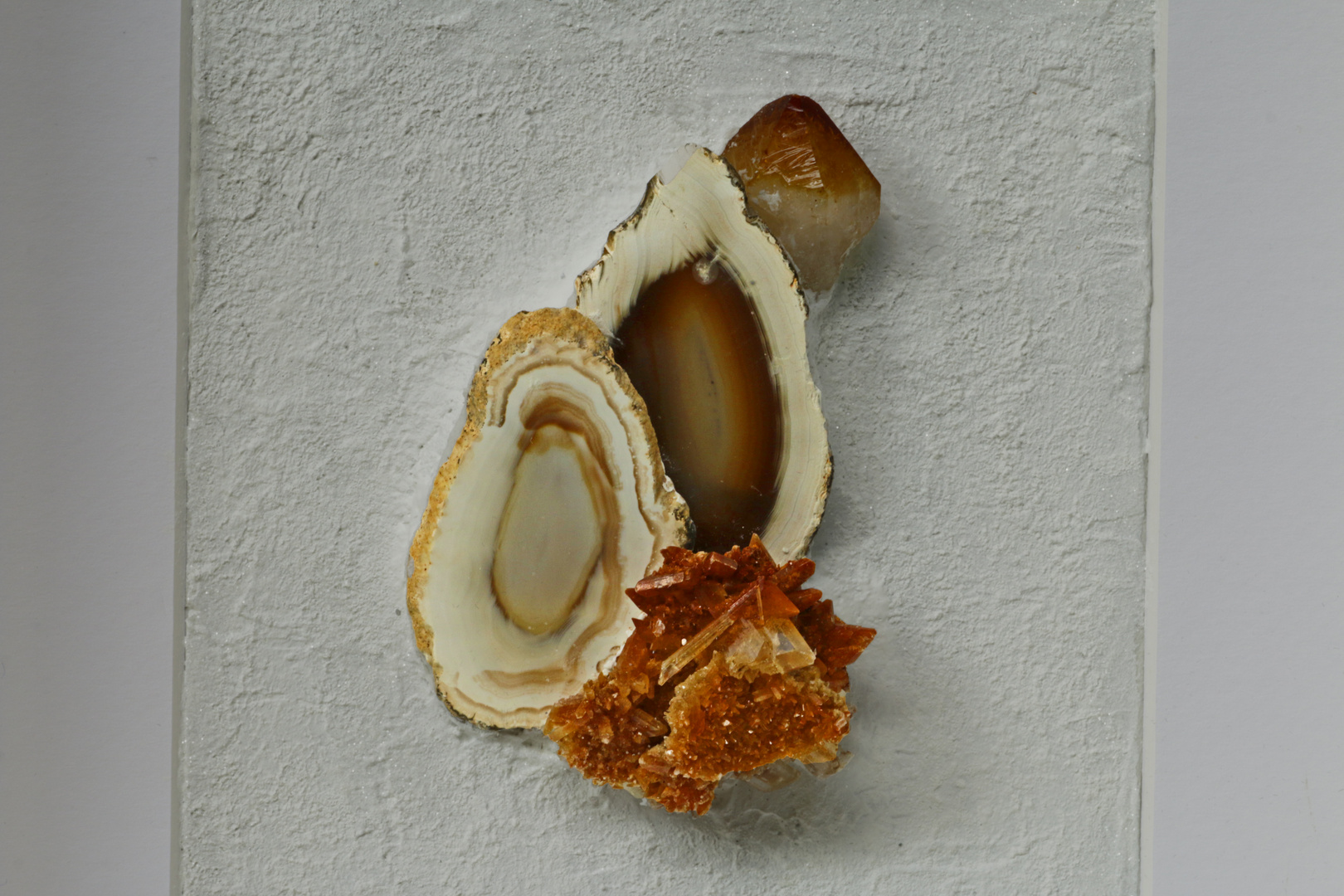 Mineralien Kunst auf Leinwand by Paul De Vogel