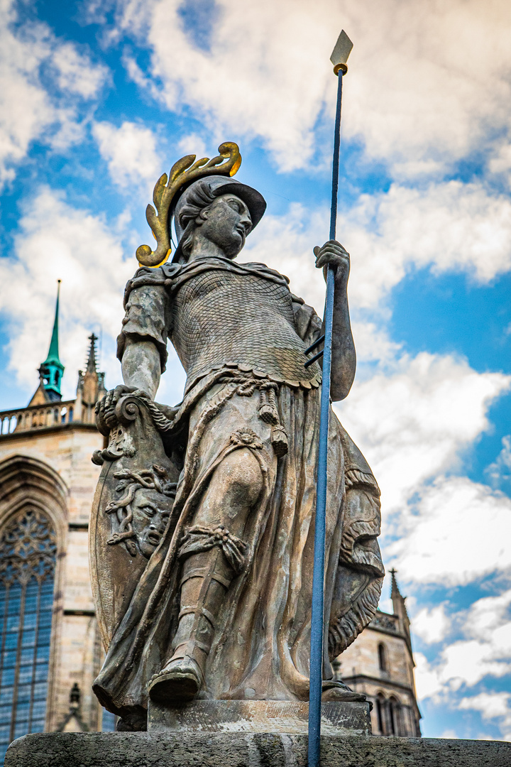 Minervabrunnen, Domplatz Erfurt