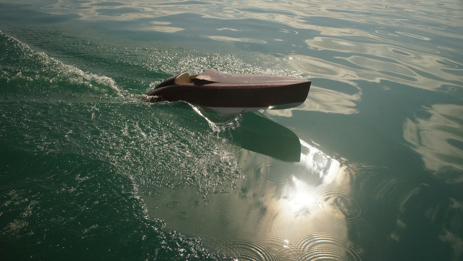 Minett Shields  Alzeda Model boat on a Bavarian Lake 