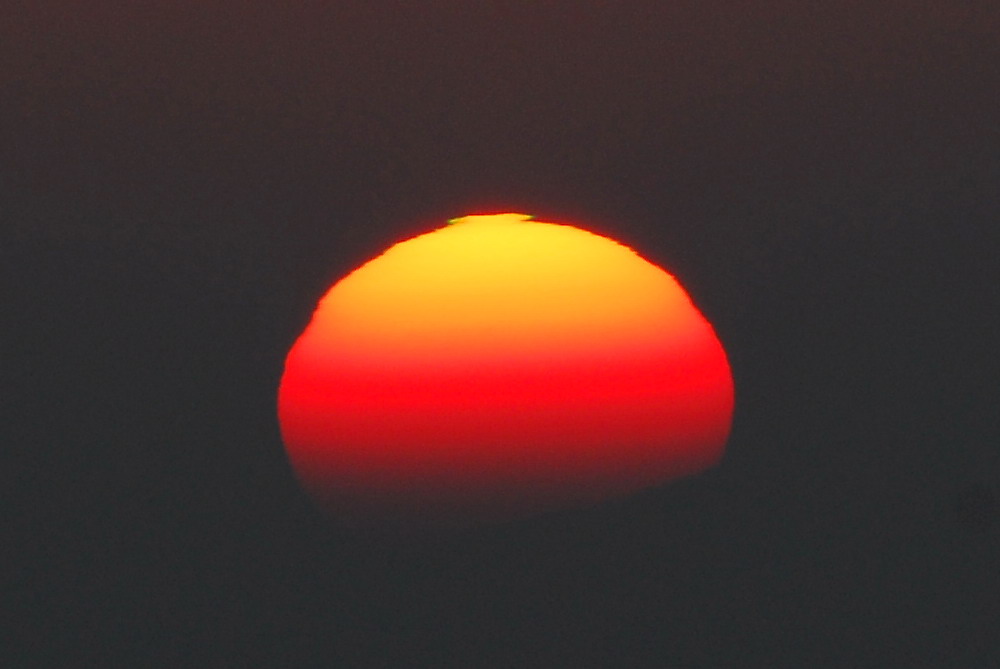 "Mini Green Flash" oder das grüne Blitzchen