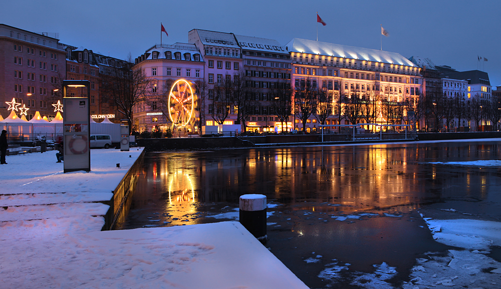 Mini-Riesenrad an der Alster