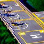 Miniatur Helicopter Airport New York (tilt shift)