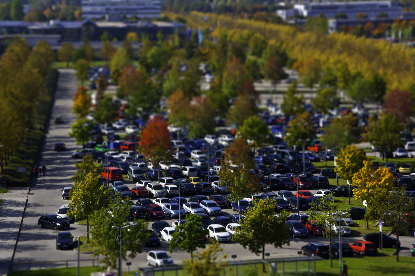 Miniatur Parkplatz