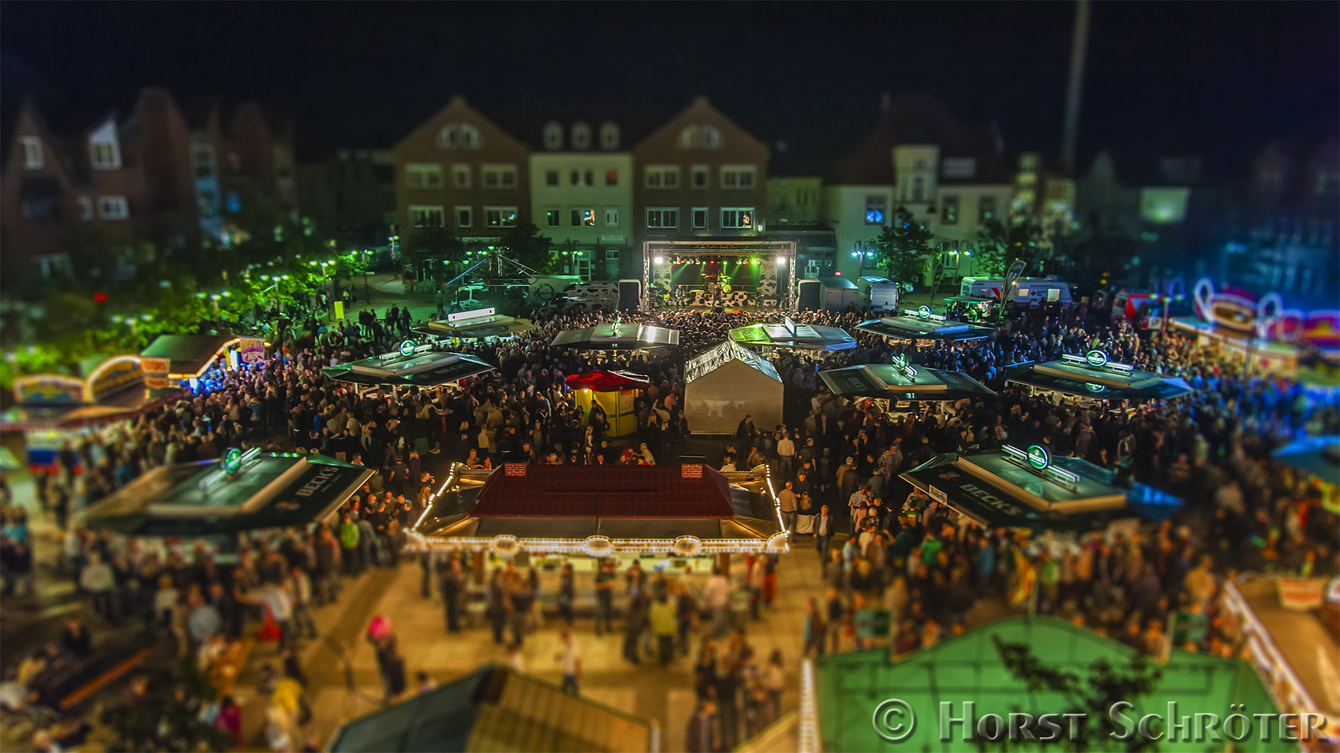 Miniatur vom Stadtfest Nordenham mit "United Four"