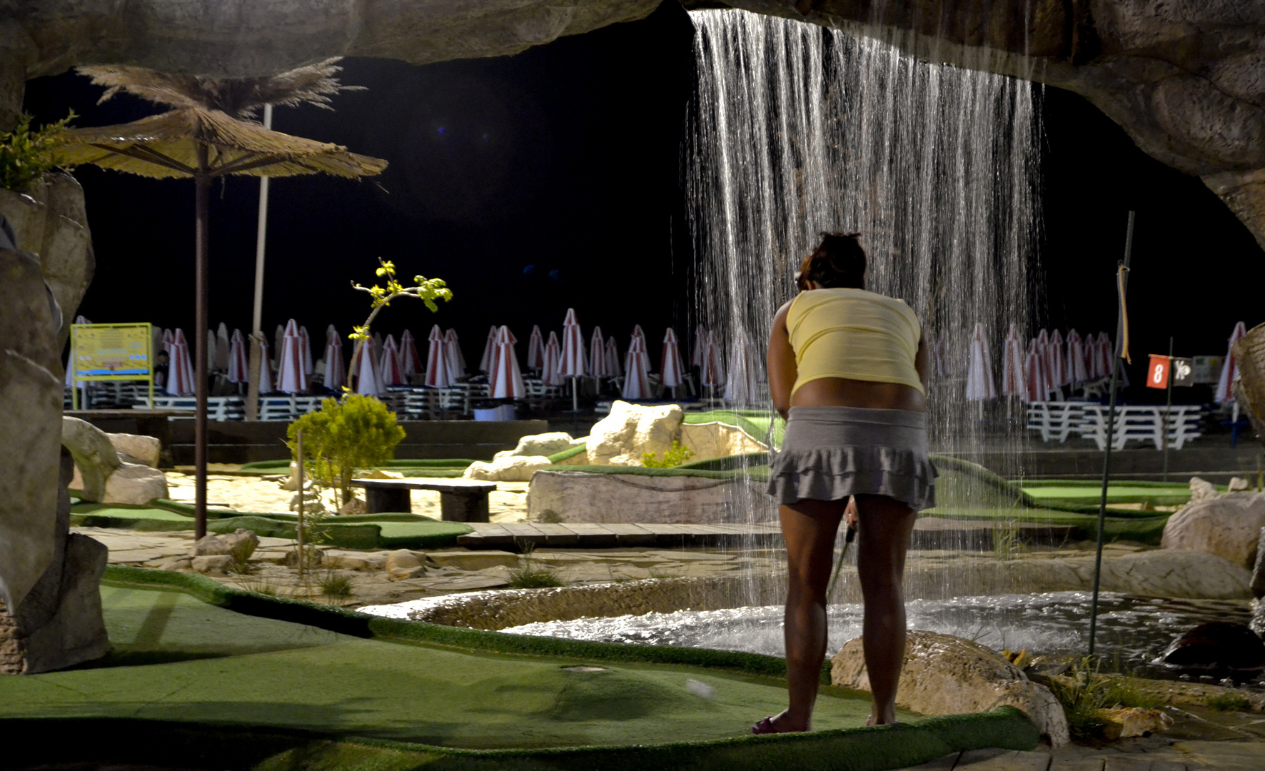 Minigolf am Wasserfall