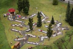 Minigolfanlage en minature