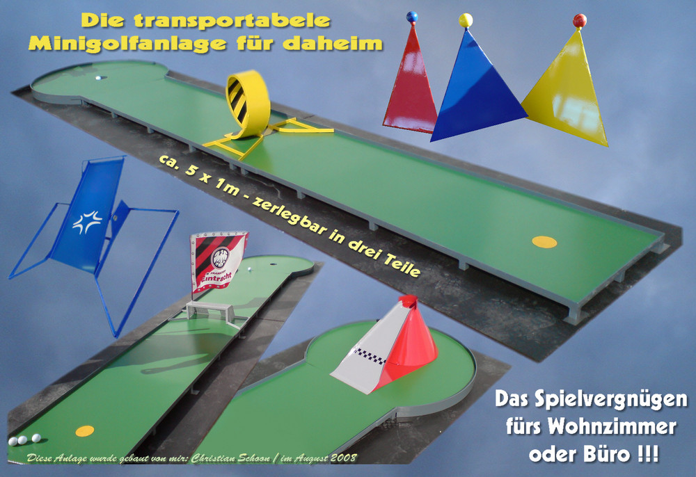 Minigolfanlage transportabel (1v2) und andere Werkarbeiten