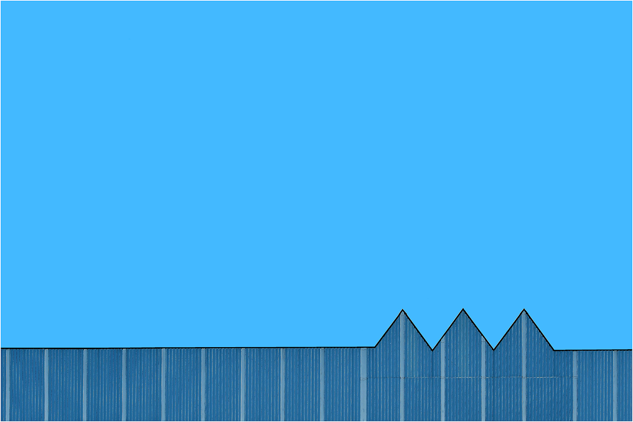 Minimalismus in Blau