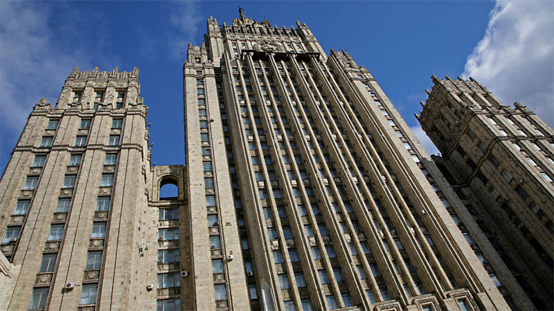 Ministry of Foreign Affairs, from Smolenskaya Square, Moscow / RUS