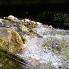 Miniwasserfall in der Lauter im kleinen Lautertal